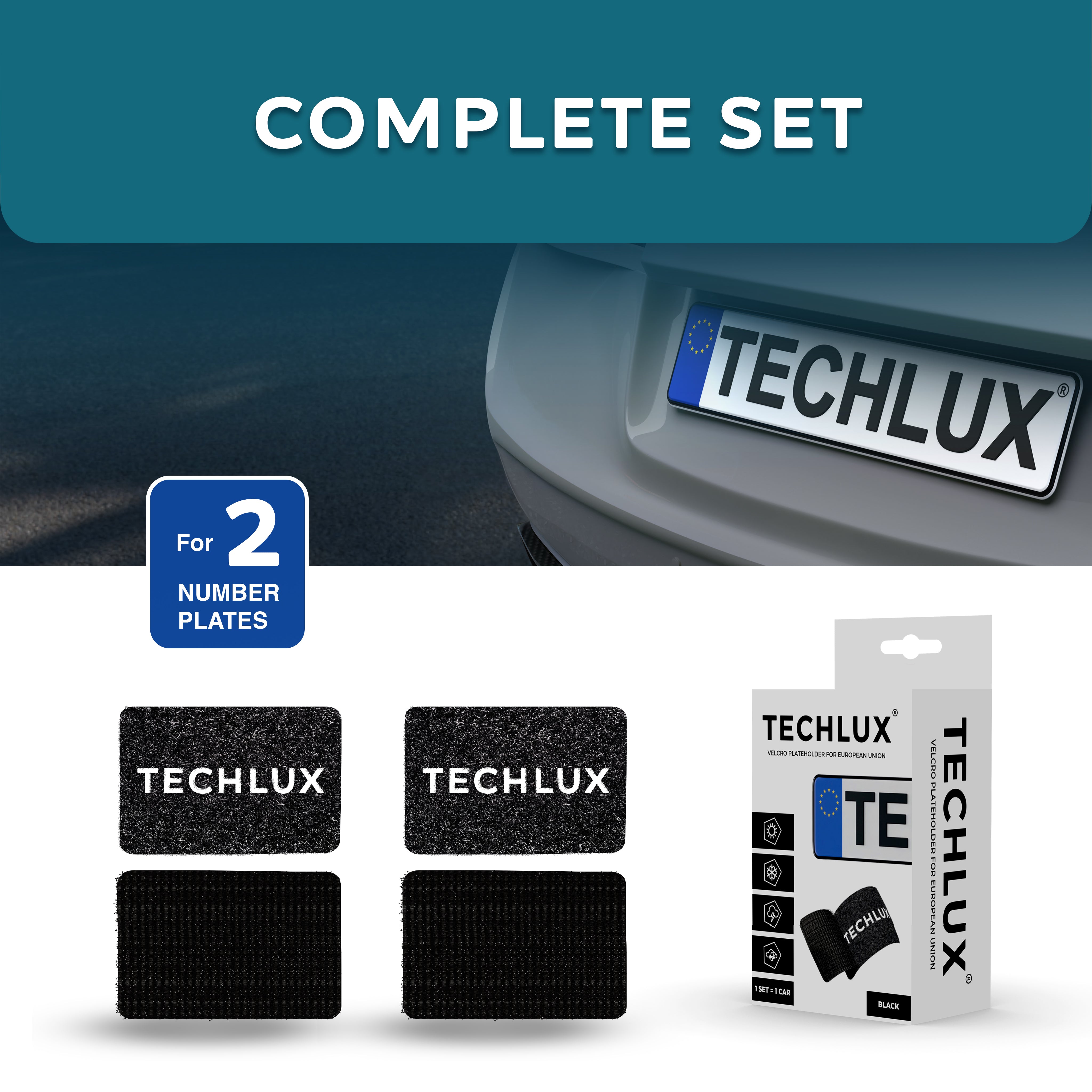 Kennzeichenhalter P2 - TECHLUX